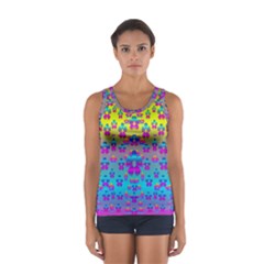 Flowers In The Most Beautiful Sunshine Sport Tank Top  by pepitasart