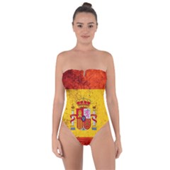 Football World Cup Tie Back One Piece Swimsuit by Valentinaart