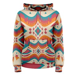 Symmetric Distorted Shapes                              Women s Pullover Hoodie by LalyLauraFLM