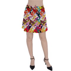 Colorful Shapes                               Panel Skirt by LalyLauraFLM