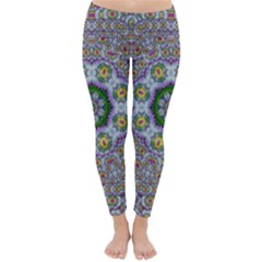 Summer Bloom In Floral Spring Time Classic Winter Leggings