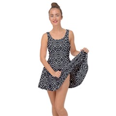 Black And White Tribal Print Inside Out Dress by dflcprints