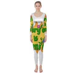 Earth Day Long Sleeve Catsuit by Valentinaart