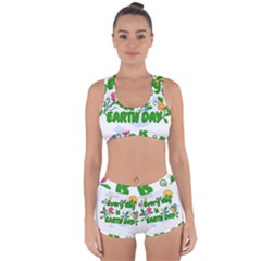 Earth Day Racerback Boyleg Bikini Set by Valentinaart
