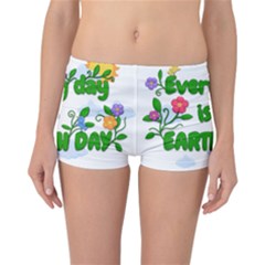 Earth Day Reversible Boyleg Bikini Bottoms by Valentinaart