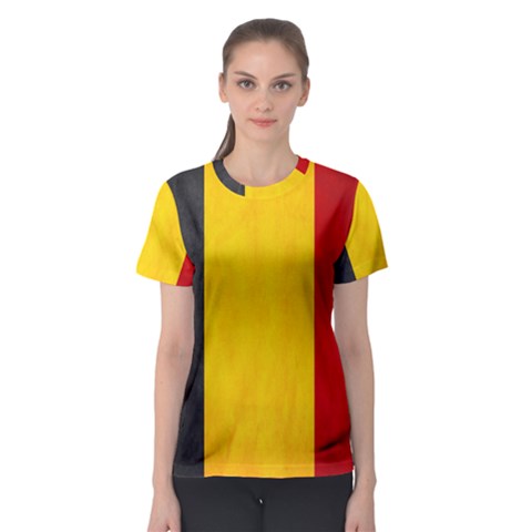 Belgium Flag Women s Sport Mesh Tee by Valentinaart