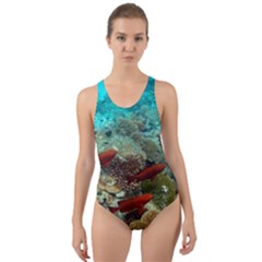 Coral Garden 1 Cut-out Back One Piece Swimsuit by trendistuff