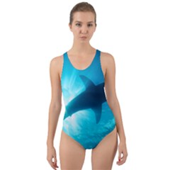 Great White Shark 6 Cut-out Back One Piece Swimsuit by trendistuff
