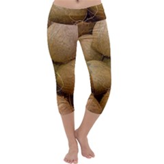 Coconuts 2 Capri Yoga Leggings by trendistuff