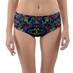 Colorful-17 Reversible Mid-waist Bikini Bottoms by ArtworkByPatrick
