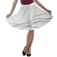 Proud Deplorable Maga Women For Trump With Heart A-line Skater Skirt by snek