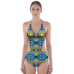 Colorful-22 Cut-out One Piece Swimsuit by ArtworkByPatrick
