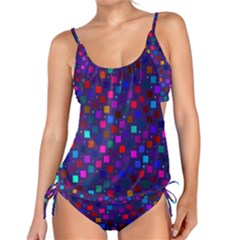 Squares Square Background Abstract Tankini Set by Nexatart