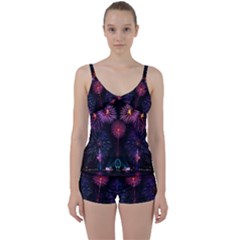 Happy New Year New Years Eve Fireworks In Australia Tie Front Two Piece Tankini by Sapixe