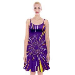 Space Trip 1 Spaghetti Strap Velvet Dress