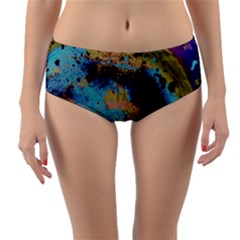Blue Options 5 Reversible Mid-waist Bikini Bottoms by bestdesignintheworld