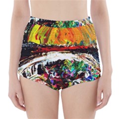 Dscf2599 - Moon In Carribean High-waisted Bikini Bottoms by bestdesignintheworld