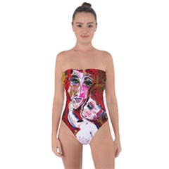 Dscf1554 - Madonna And Child Tie Back One Piece Swimsuit by bestdesignintheworld