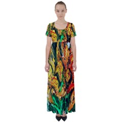 Tiger Lillis   1 High Waist Short Sleeve Maxi Dress by bestdesignintheworld