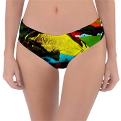 Yellow Dolphins   Blue Lagoon 3 Reversible Classic Bikini Bottoms by bestdesignintheworld