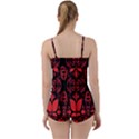 Christmas Red And Black Background Babydoll Tankini Set View2