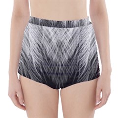 Feather Graphic Design Background High-waisted Bikini Bottoms by Sapixe