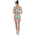 Music, Decorative Clef With Floral Elements Bandaged Up Bikini Set  View2