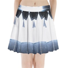 Portrait Panther Pleated Mini Skirt by Modern2018