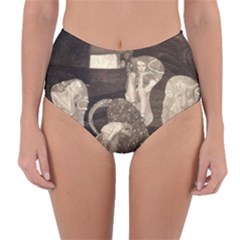 Jurisprudence - Gustav Klimt Reversible High-waist Bikini Bottoms by Valentinaart