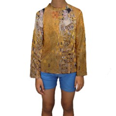 Adele Bloch-bauer I - Gustav Klimt Kids  Long Sleeve Swimwear by Valentinaart