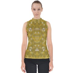 Golden Stars In Modern Renaissance Style Shell Top by pepitasart