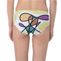 Abstract Art Colorful Mid-Waist Bikini Bottoms View2