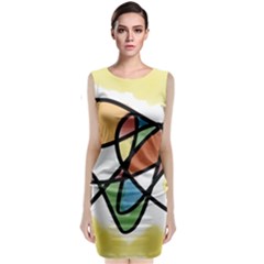 Abstract Art Colorful Classic Sleeveless Midi Dress by Modern2018
