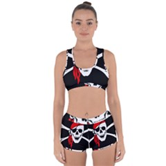 Pirate Skull Racerback Boyleg Bikini Set by StarvingArtisan