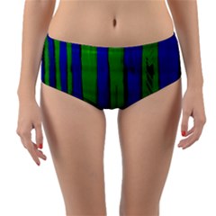 Stripes Reversible Mid-waist Bikini Bottoms by bestdesignintheworld
