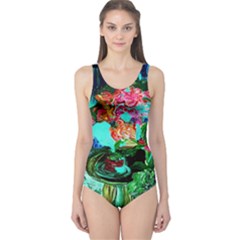 Flowers On The Tea Table One Piece Swimsuit by bestdesignintheworld