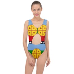 Flag Of The Mapuche People Center Cut Out Swimsuit by abbeyz71