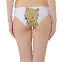 Cute Bear Cartoon Hipster Bikini Bottoms View2