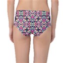 Multicolored Abstract Geometric Pattern Mid-Waist Bikini Bottoms View2
