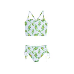 Airy Floral Pattern Girls  Tankini Swimsuit by dflcprints
