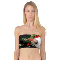 Animal Skull With A Wreath Of Wild Flower Bandeau Top by igorsin