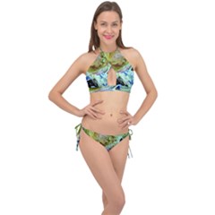 June Gloom 6 Cross Front Halter Bikini Set by bestdesignintheworld