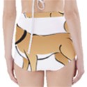 Dog Brown Pet Animal Tail Eskimo High-Waisted Bikini Bottoms View2
