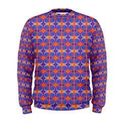 Blue Orange Yellow Swirl Pattern Men s Sweatshirt