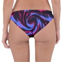 Swirl Black Blue Pink Reversible Hipster Bikini Bottoms View4