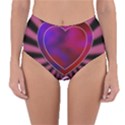 Background Texture Reason Heart Reversible High-Waist Bikini Bottoms View3