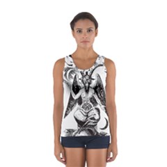 Devil Baphomet Occultism Sport Tank Top  by Sapixe