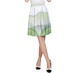 Pearl Drop Flower Plant A-line Skirt by Sapixe