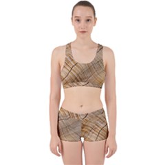 Abstract Brown Tree Timber Pattern Work It Out Gym Set