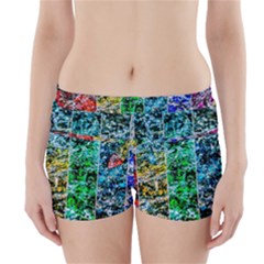 Abstract Of Colorful Water Boyleg Bikini Wrap Bottoms by FunnyCow